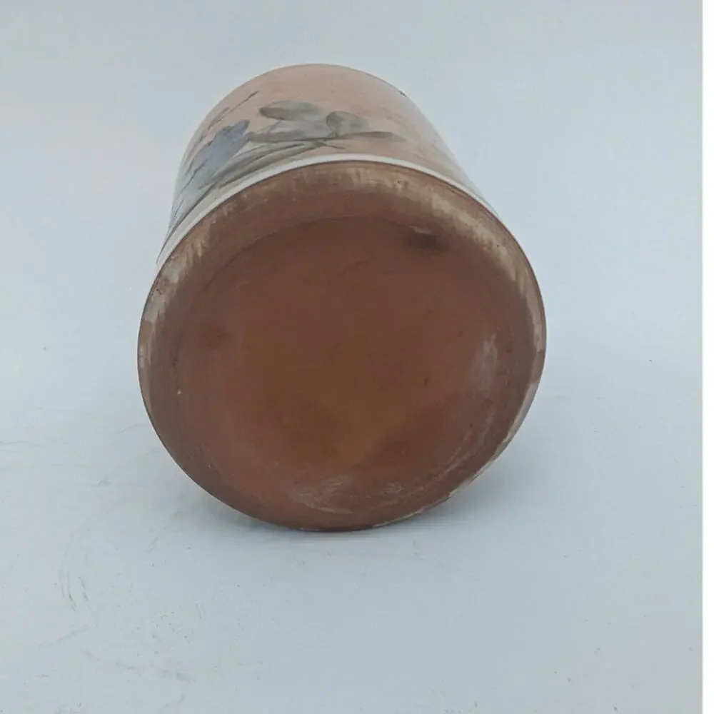 French Stoneware Poivre Jar Ceramic  Canister, Rustic French Country Vintage